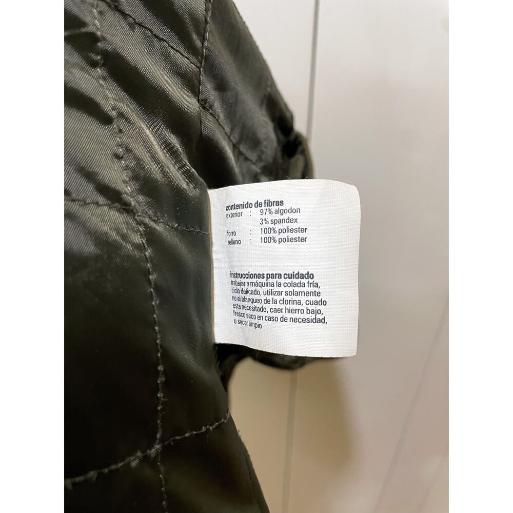 Esprit Utility Belted Jacket Green Brown Military Style Women’s Size Small - Picture 14 of 15
